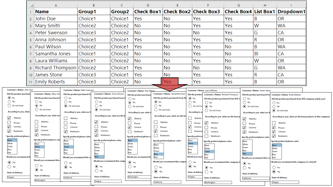Open a PDF form